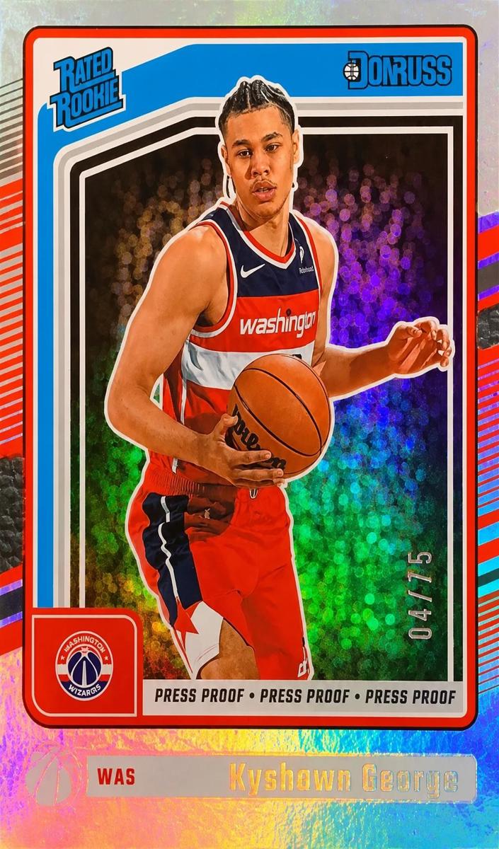2024 Panini Donruss Basketball Press Proof Silver Die-Cut Kyshawn George #225