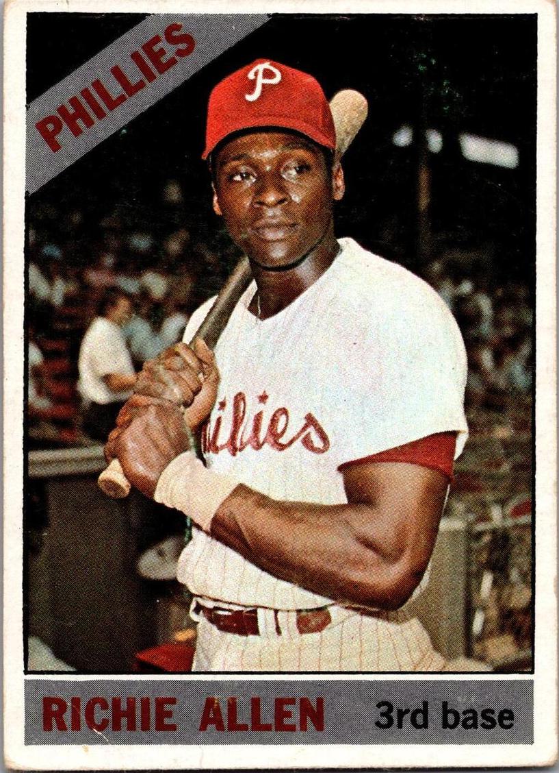 1966 Topps Baseball Richie Allen #80 PSA 8