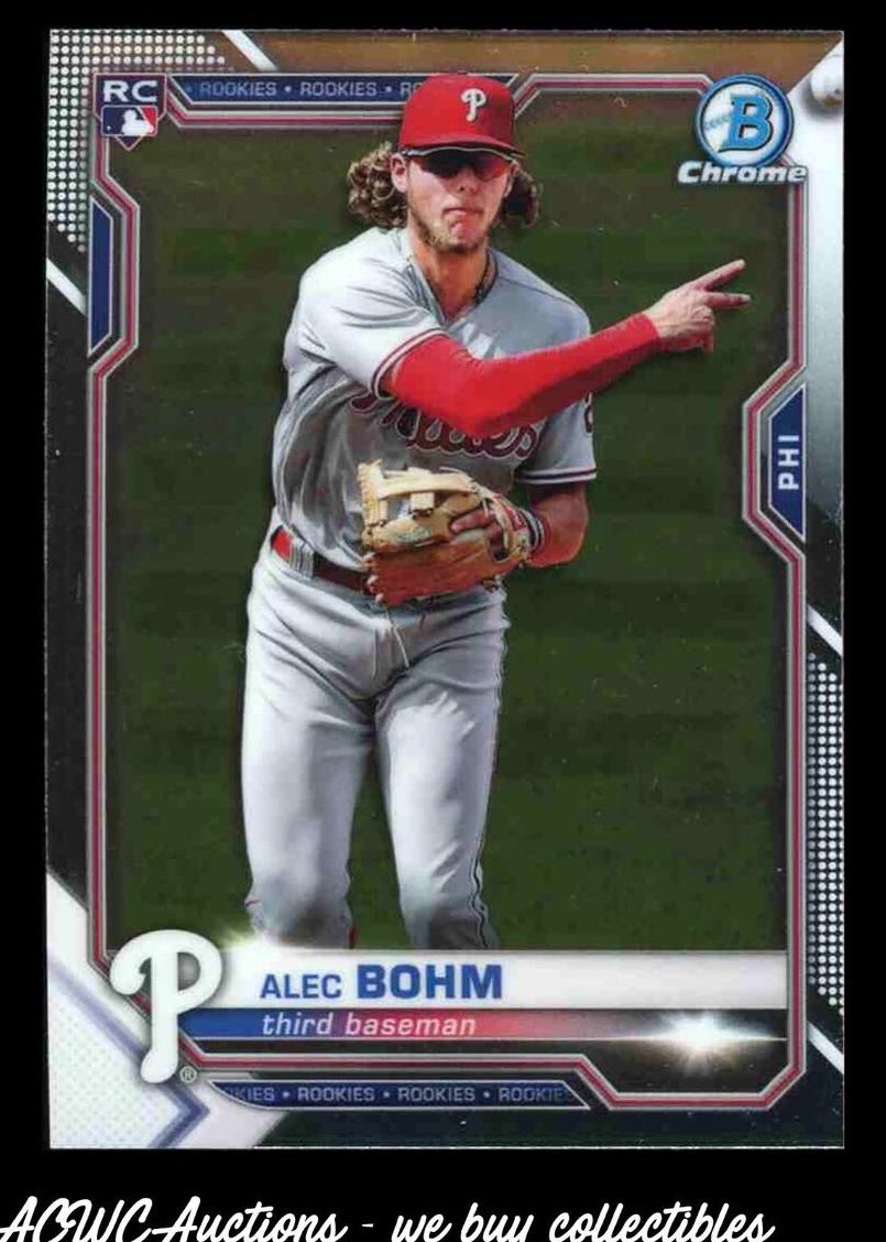 2021 Bowman Chrome Baseball Alec Bohm #94 PSA 9