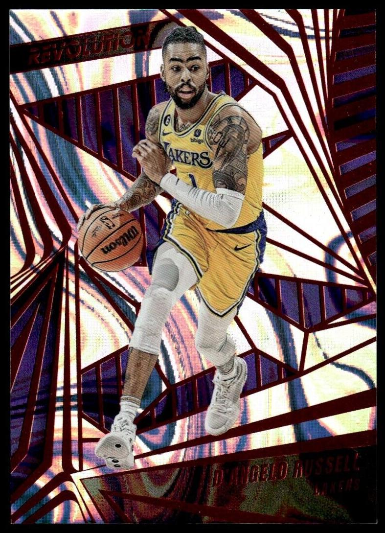 2023 Panini Revolution Basketball Red Swirl D'Angelo Russell #80