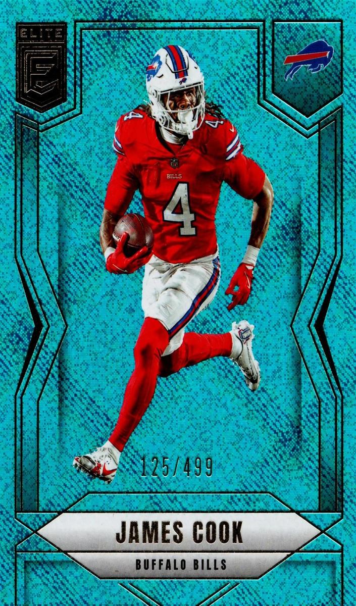2025 Donruss Elite Football Teal Matrix James Cook #19