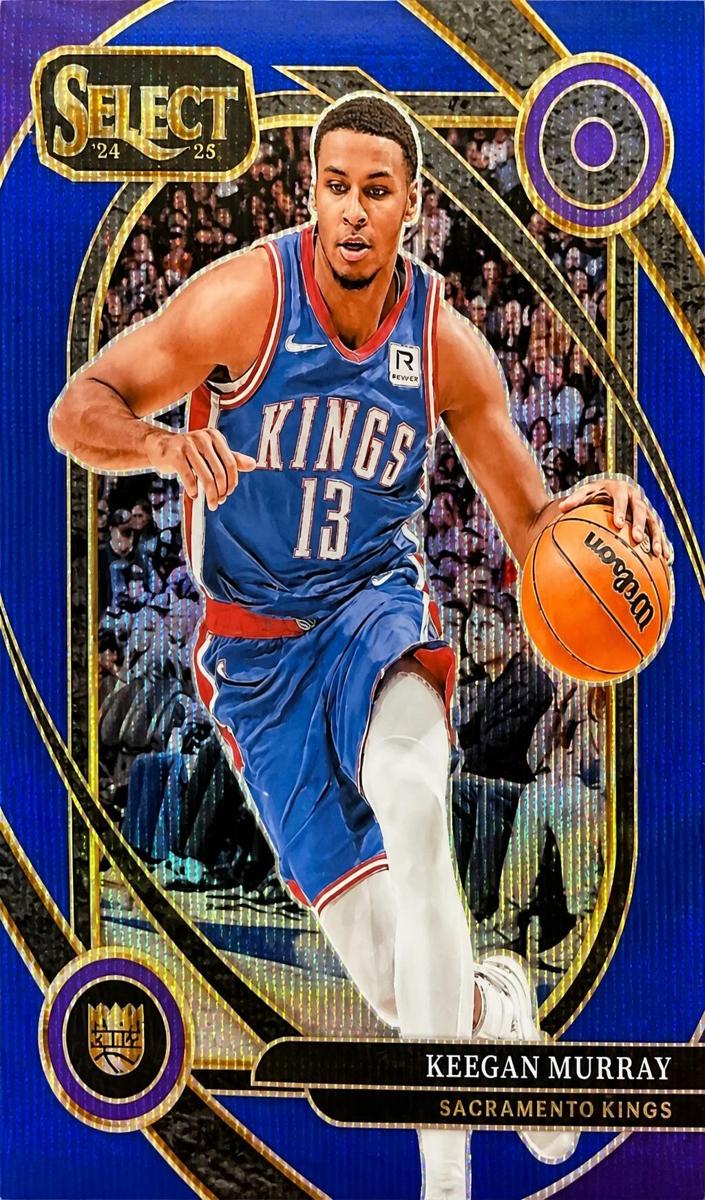 2024 Panini Select Basketball Blue Wave Keegan Murray #231