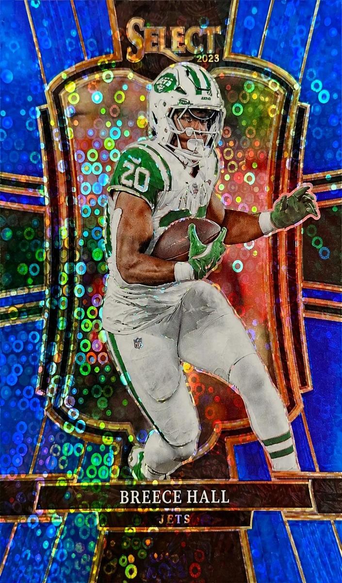 2025 Panini Select Football Blue Disco Breece Hall #175