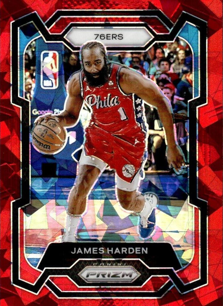 2023 Panini Prizm Basketball Red Ice James Harden #98