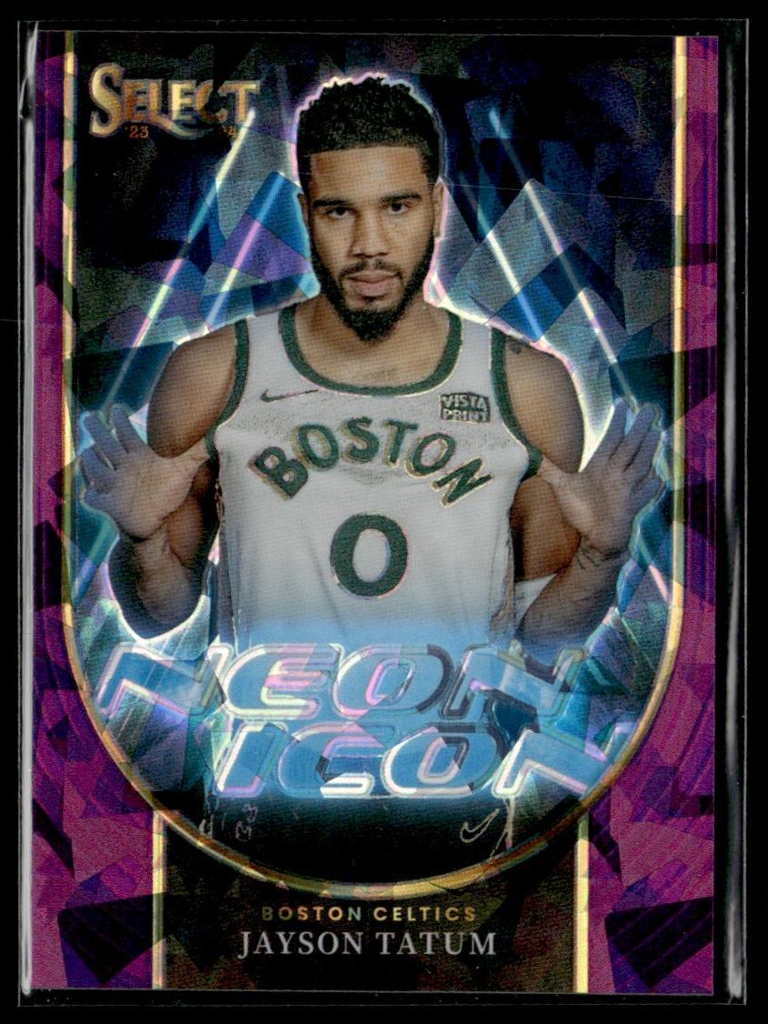 2023 Panini Select Basketball Purple Cracked Ice Jayson Tatum #15 BGS 9.5