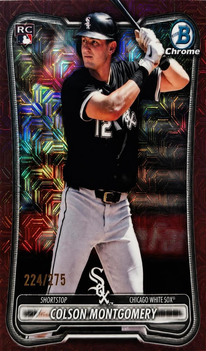 2026 Bowman Mega Box Baseball Burgundy Mojo Refractor Colson Montgomery #68