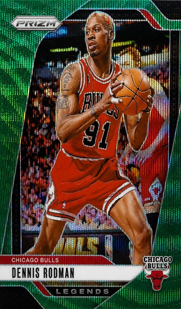 2024 Panini Prizm Basketball Green Wave Dennis Rodman #277