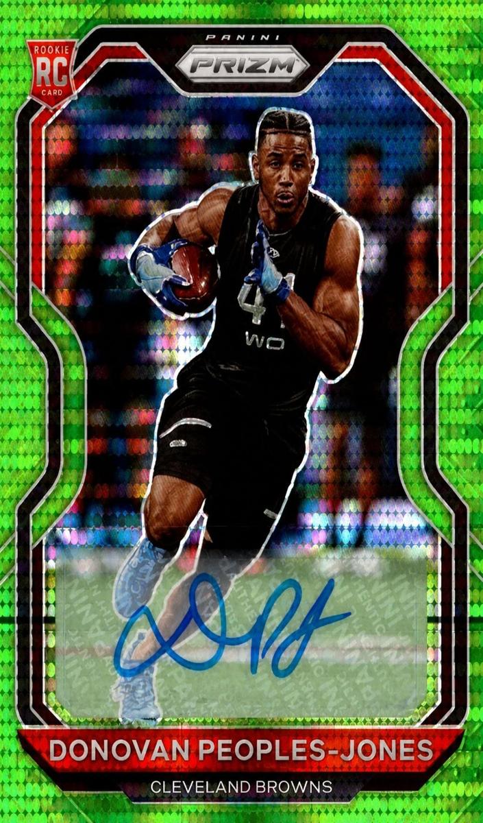 2020 Panini Prizm Football Neon Green Pulsar Prizm Donovan Peoples-Jones #319