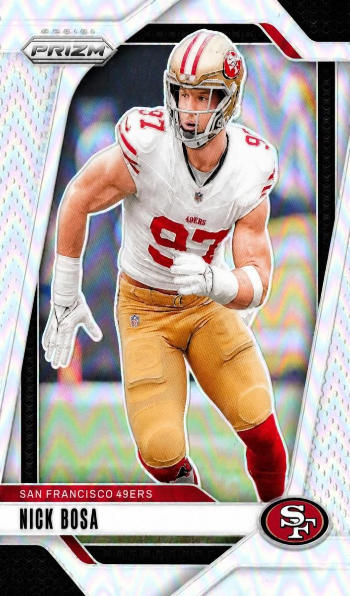 2024 Panini Prizm Football Silver Nick Bosa #254 SGC 8