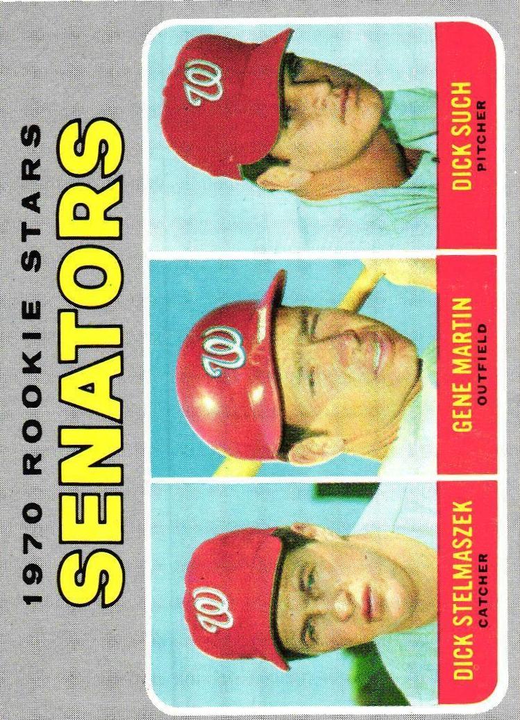 1970 Topps Baseball Senators Rookies #599 PSA 9
