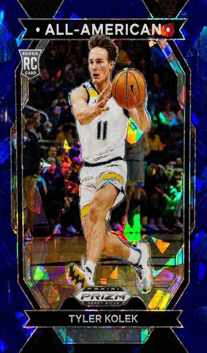 2024 Panini Prizm Draft Picks Basketball Blue Ice Tyler Kolek #22