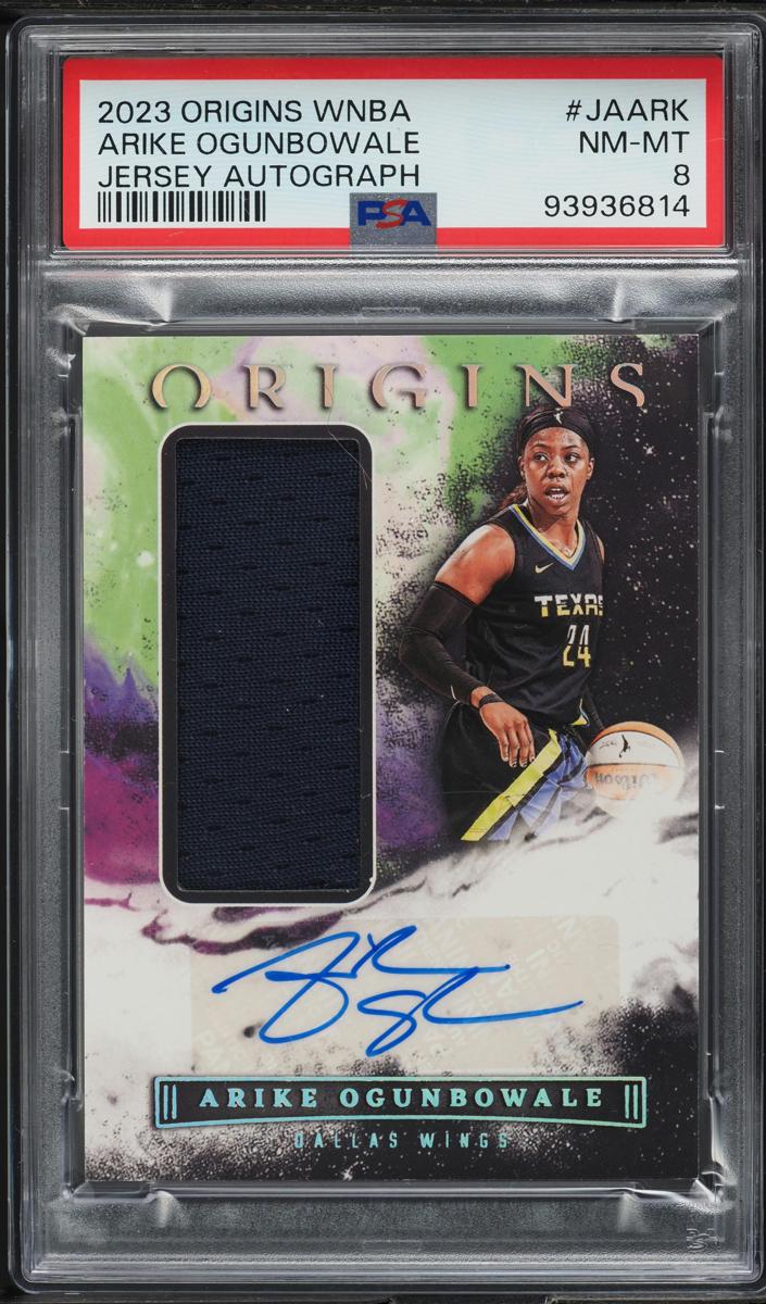 2023 Panini Origins WNBA Basketball Arike Ogunbowale #JA-ARK PSA 8