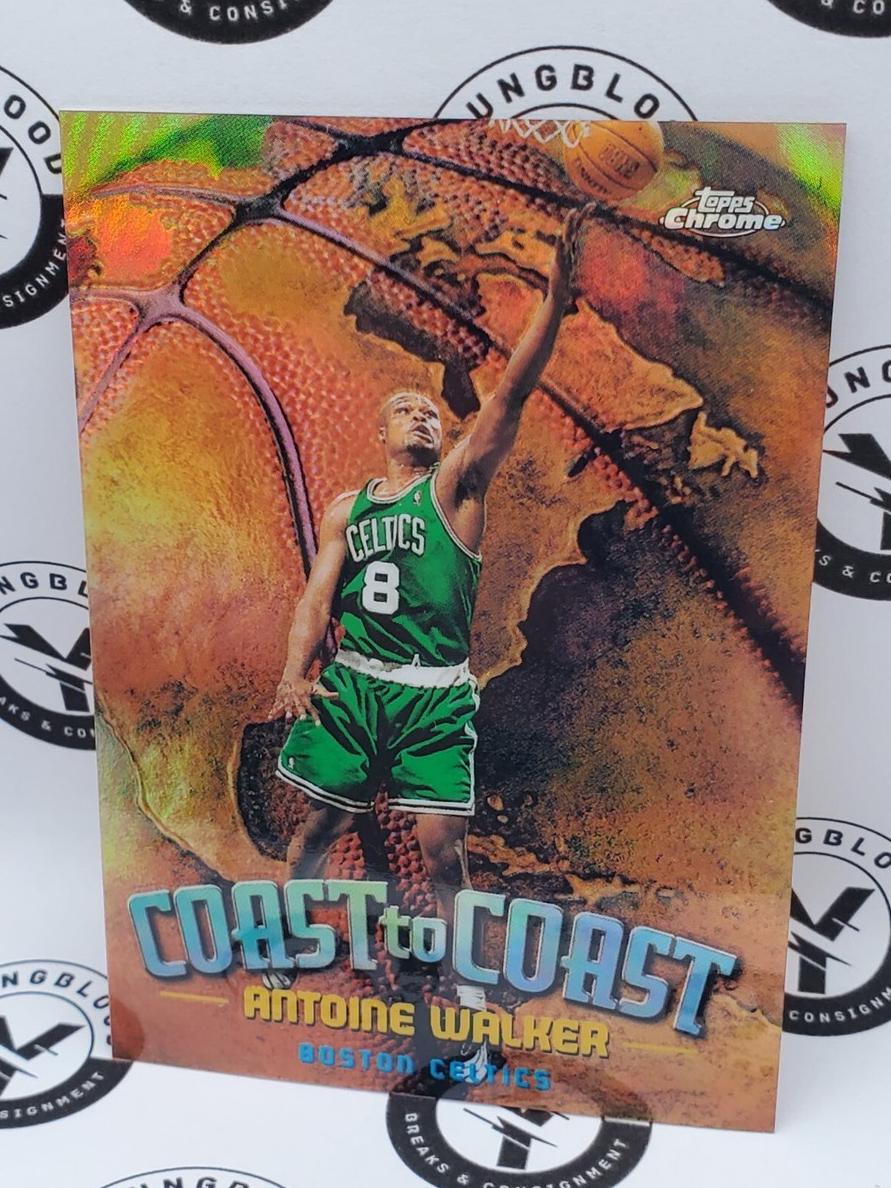 1998 Topps Chrome Basketball Refractor Antoine Walker #CC6 PSA 8
