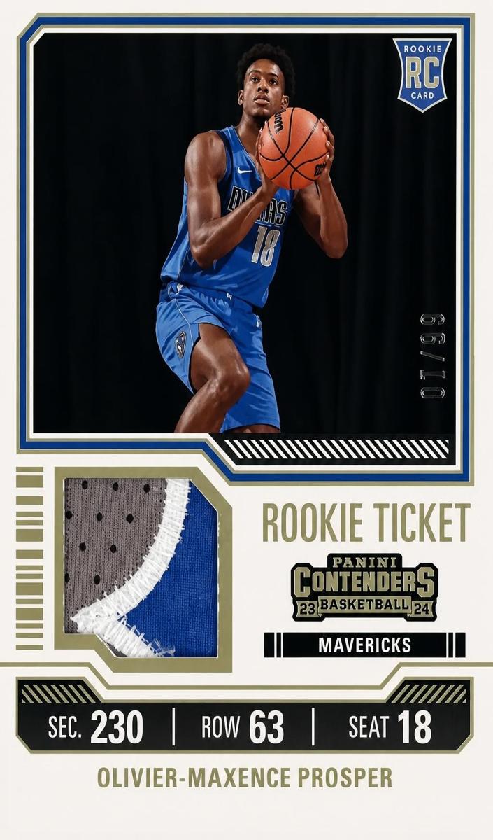 2023 Panini Contenders Basketball Prime Olivier-Maxence Prosper #RTS-OMP