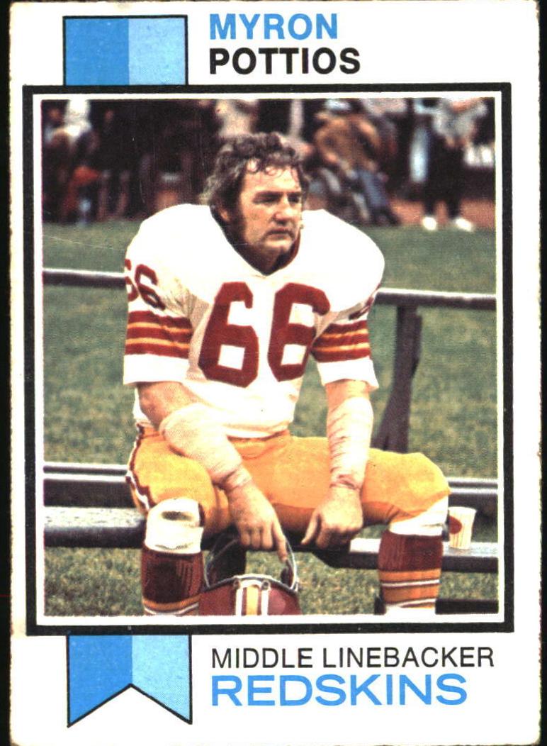 1973 Topps Football Myron Pottios #71 PSA 8