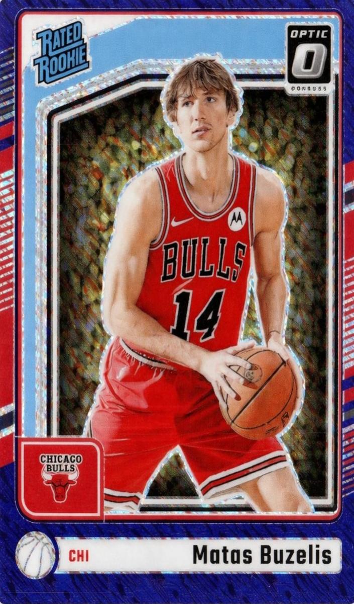 2024 Donruss Optic Basketball Purple Shimmer Matas Buzelis #271 PSA 9