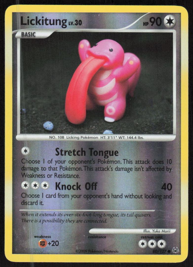 2009 Pokemon Platinum Reverse Holo Lickitung #80 PSA 9