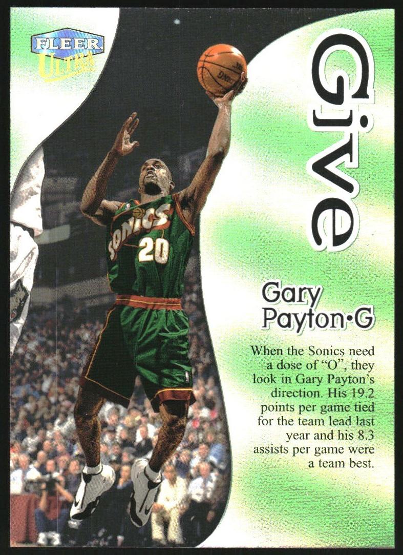1998 Fleer Ultra Basketball Gary Payton #1