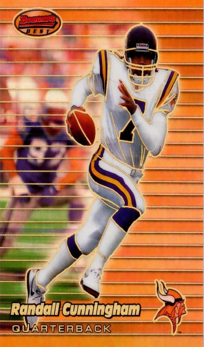 1999 Bowman's Best Football Refractor Randall Cunningham #55
