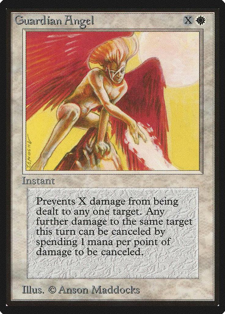 1993 Magic The Gathering Beta Guardian Angel #NNO