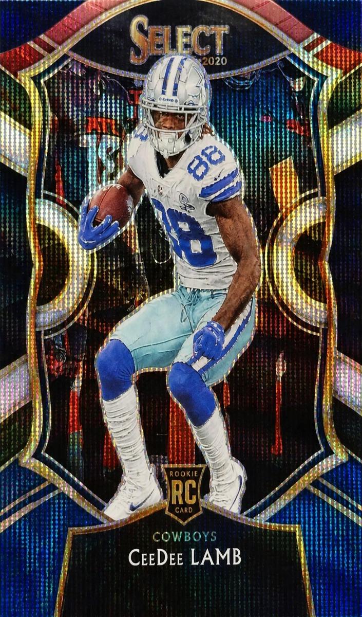 2020 Panini Select Football Die Cut Tri Color CeeDee Lamb #57 PSA 9