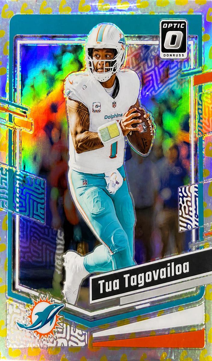 2023 Donruss Optic Football Flex Tua Tagovailoa #118 PSA 10