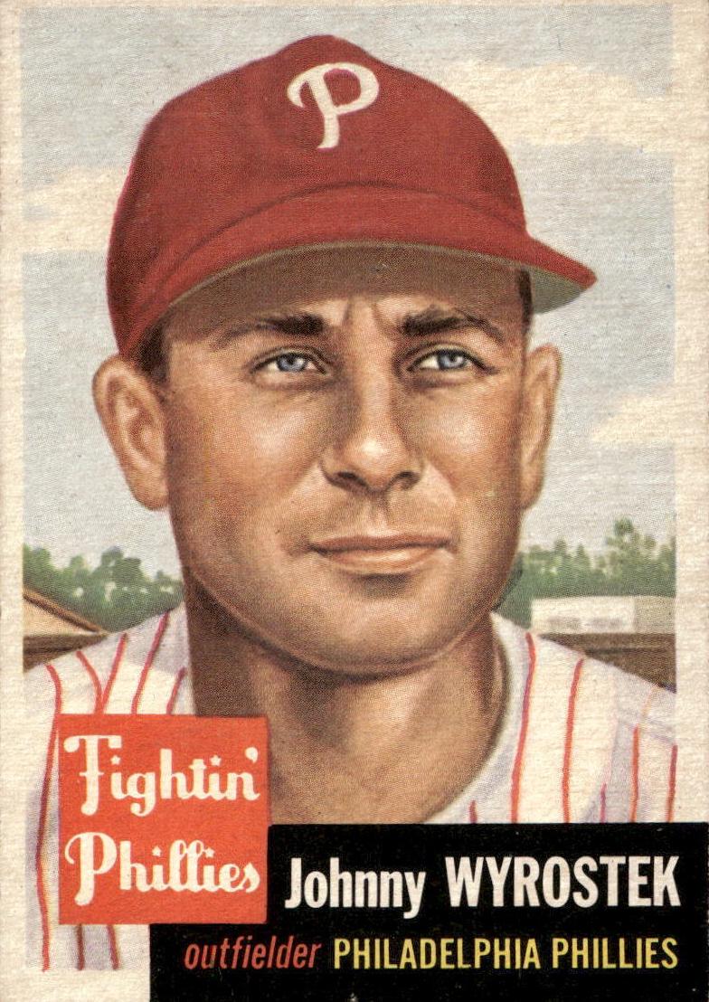 1953 Topps Baseball Johnny Wyrostek #79