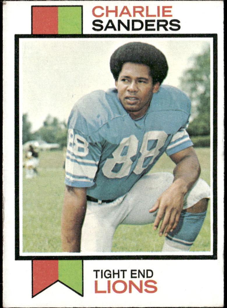1973 Topps Football Charlie Sanders #395