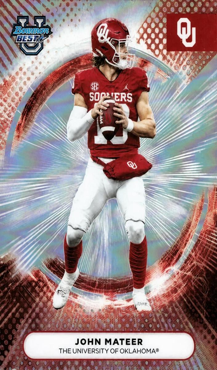 2025 Bowman Best University Football Refractor John Mateer #27