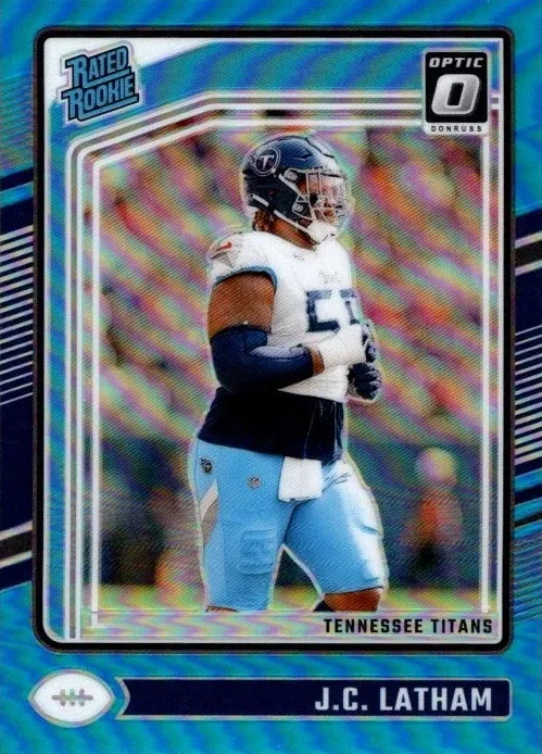 2024 Donruss Optic Football Aqua J.C. Latham #234