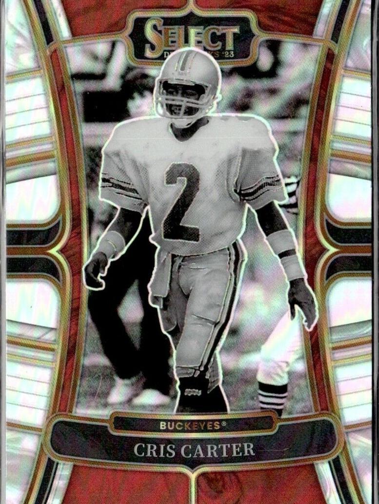 2023 Panini Select Draft Picks Football Silver Prizm Cris Carter #93