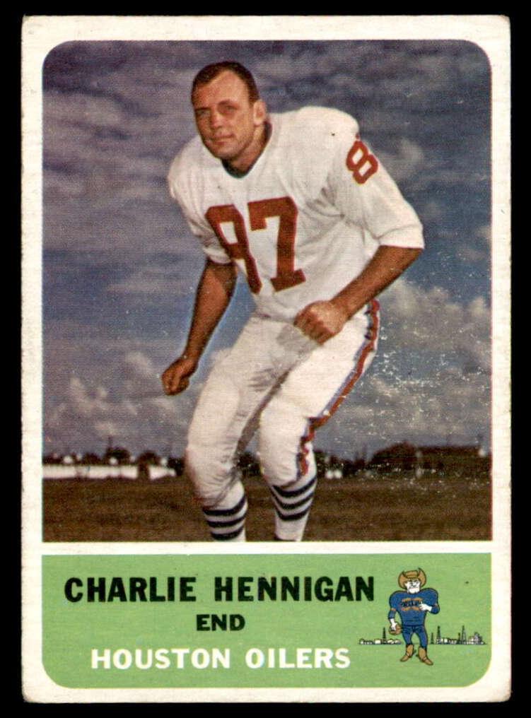 1962 Fleer Football Charlie Hennigan #48