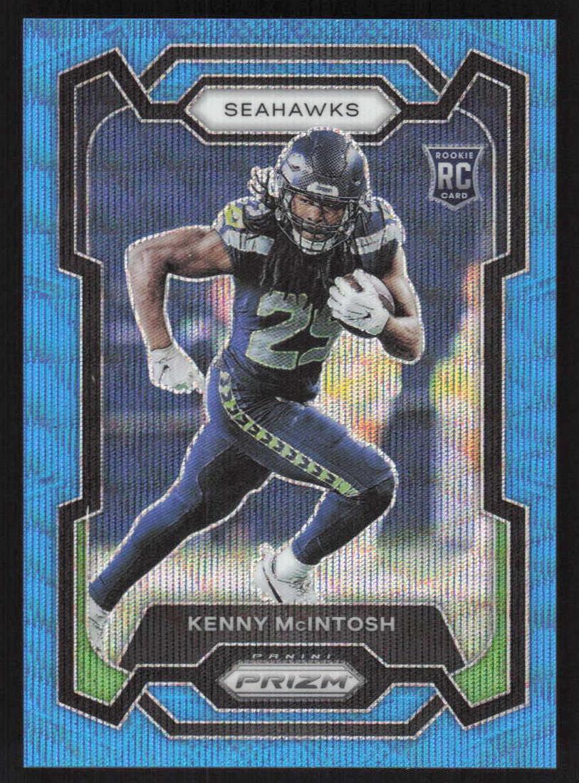 2023 Panini Prizm Football Blue Wave Kenny McIntosh #391