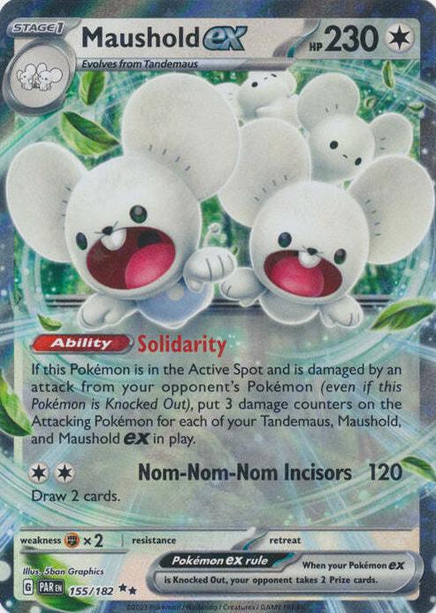 2023 Pokemon Scarlet & Violet Paradox Rift Maushold #155 RAW Ungraded