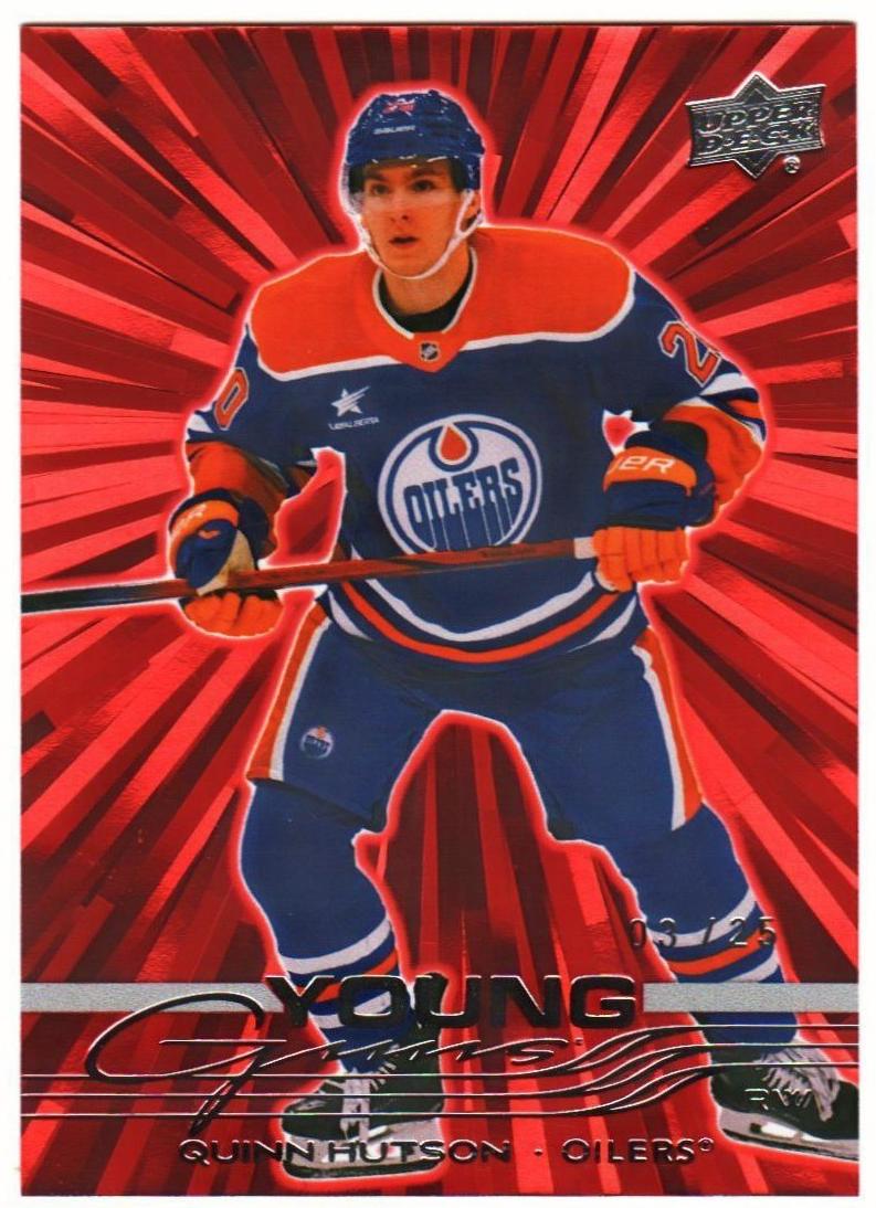 2025 Upper Deck Hockey Outburst Red Quinn Hutson #224