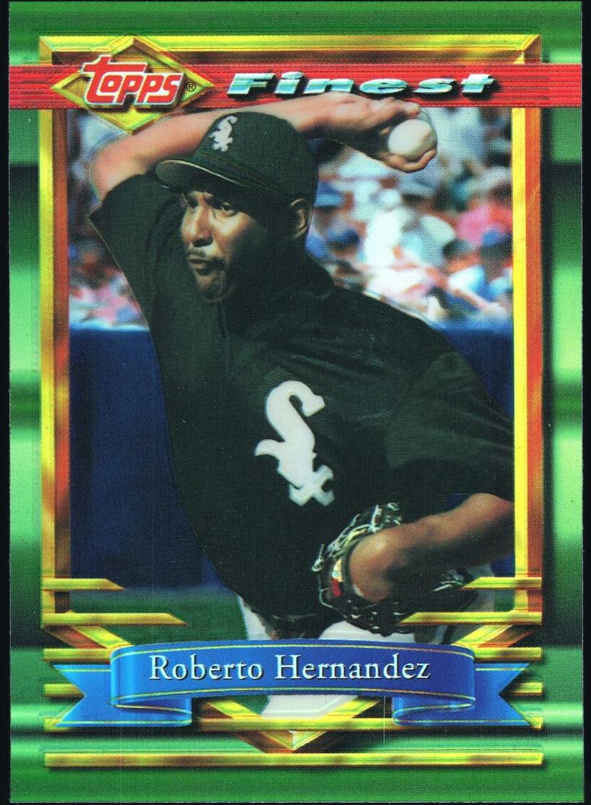 1994 Topps Finest Baseball Refractor Roberto Hernandez #376 PSA 9