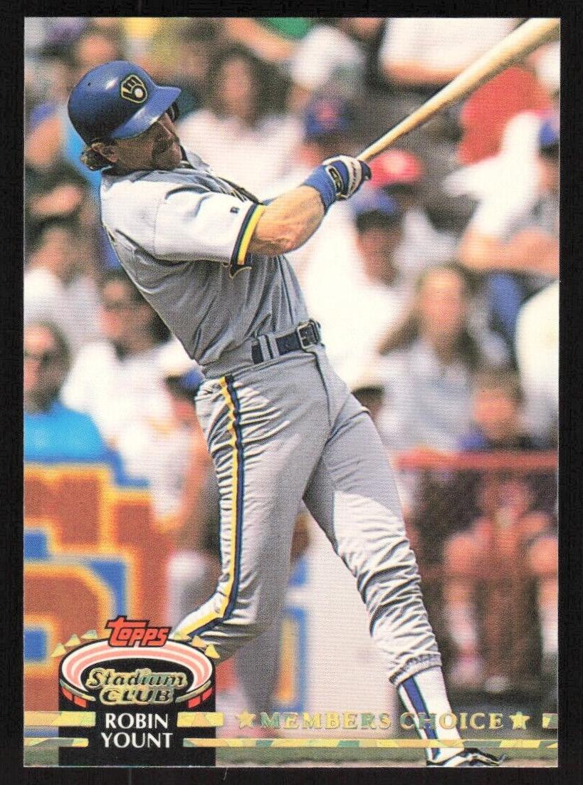 1992 Topps Stadium Club Baseball Members Choice Robin Yount #607 PSA 9