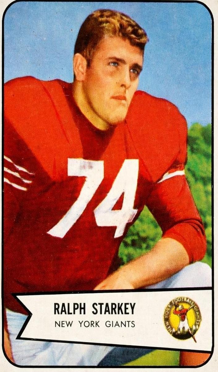 1954 Bowman Football Ralph Starkey #67