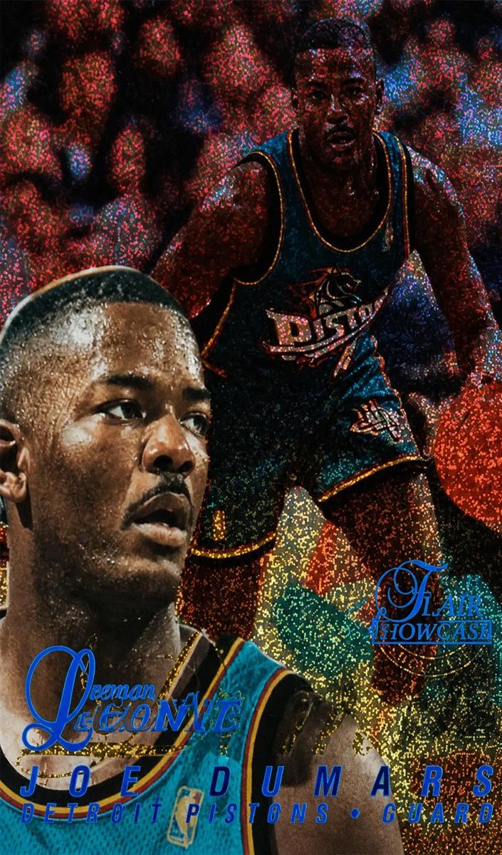 1996 Flair Showcase Basketball Row 0 Joe Dumars #65