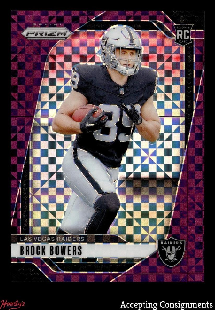 2024 Panini Prizm Football Purple Power Brock Bowers #315