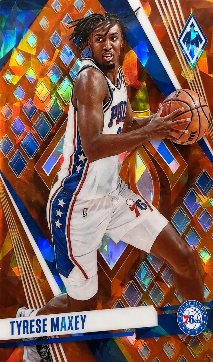 2023 Panini Phoenix Basketball Orange Ice Tyrese Maxey #114