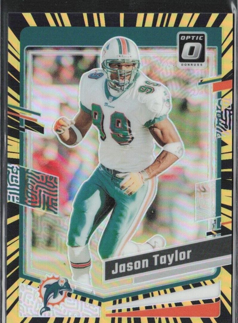 2023 Donruss Optic Football Electricity Jason Taylor #115 PSA 9