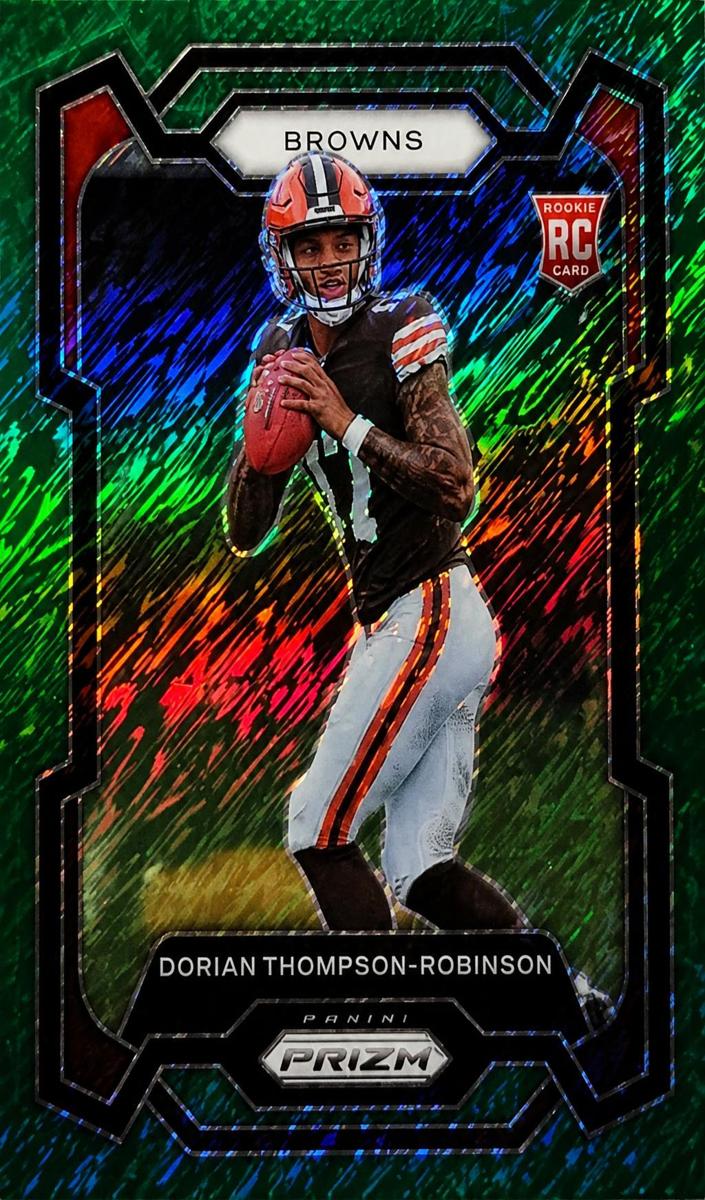 2023 Panini Prizm Football Green Shimmer Dorian Thompson-Robinson #322