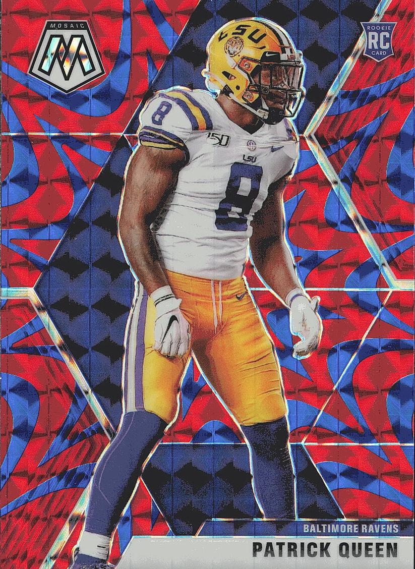 2020 Panini Mosaic Football Mosaic Reactive Blue Patrick Queen #249