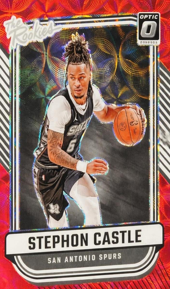 2024 Donruss Optic Basketball Red Stephon Castle #4