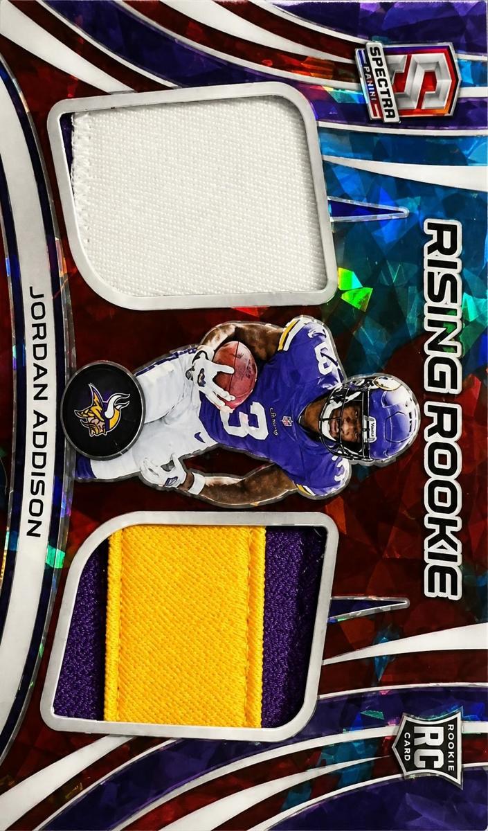 2023 Panini Spectra Football Astral Jordan Addison #RRM-JAD PSA 9