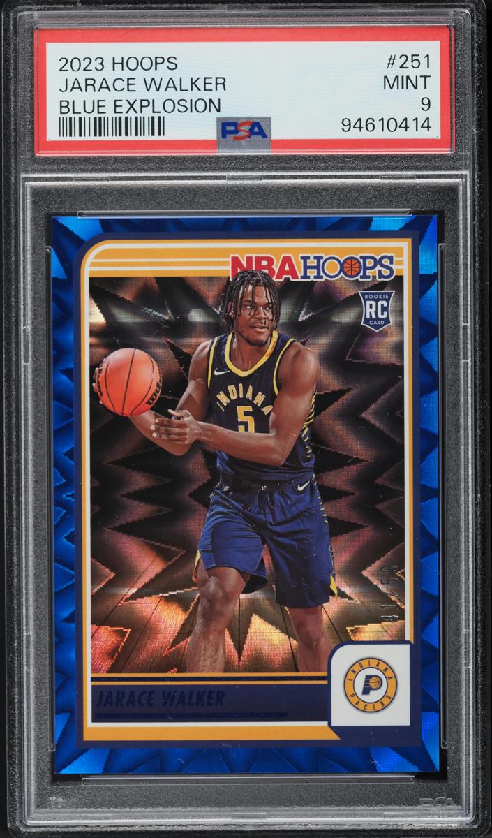 2023 Panini Hoops Basketball Blue Explosion Jarace Walker #251 PSA 8.5