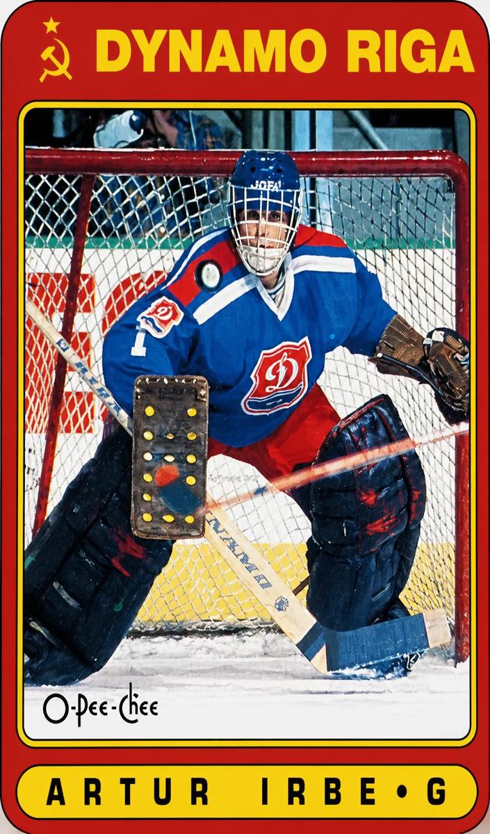 1990 O-Pee-Chee Hockey Misspelled Artur Arturs Irbe #501