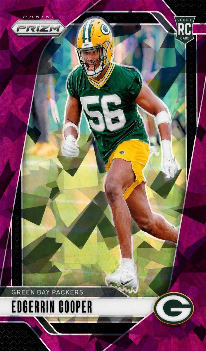 2024 Panini Prizm Football Purple Ice Edgerrin Cooper #331 PSA 10