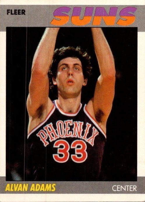 1987 Fleer Basketball Alvan Adams #2